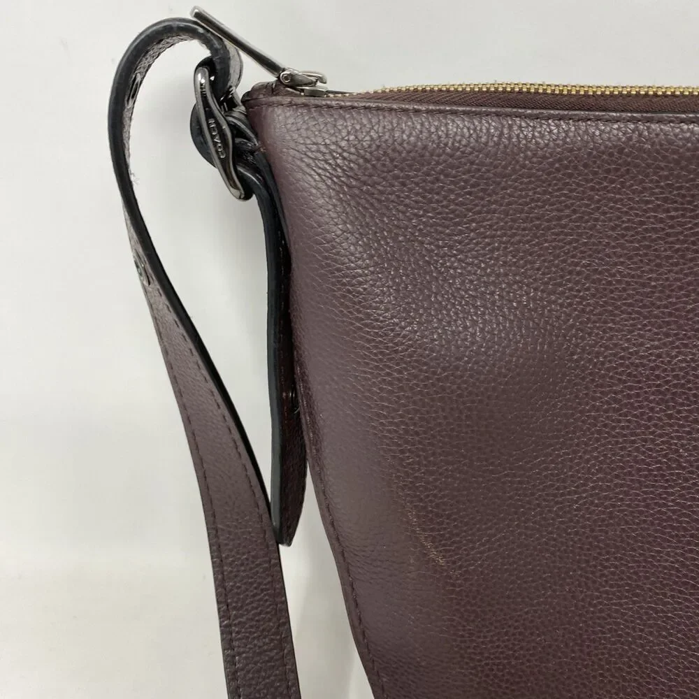 Coach  Brown Leather Crossbody Shoulder Bag Bucket Purse 21377